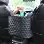 Car Seat Storage Organizer Handbag Holder PU Leather Auto Interior Stowing Tidying Multifunction Seat Back Bag Car Accessories
