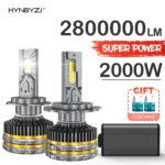 HYNBYZJ 2000W H7 H4 Led Headlight 2800000LM H1 Car Bulbs H3 H8 H9 H11 HB3 9005 HB4 9006 9012 9007 9008 Headlamp 6000K Led Lights