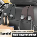 Multi-functional Car Seat Headrest Hooks Back Seat Organizer for Handbag Grocery Bag Coat - Keep Your Car Tidy