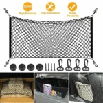 Universal Car Rear Trunk Net Nylon Elastic Mesh Luggage Cargo Storage Pickup Tidy Net for Van SUV Truck Mesh Network Pocket